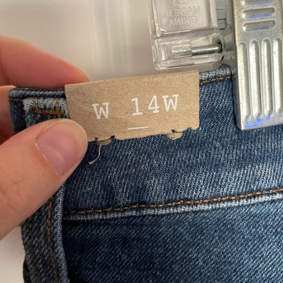 Madewell Curvy Perfect Vintage Straight Jean in Mayfield Wash Size 14W - Picture 10 of 13